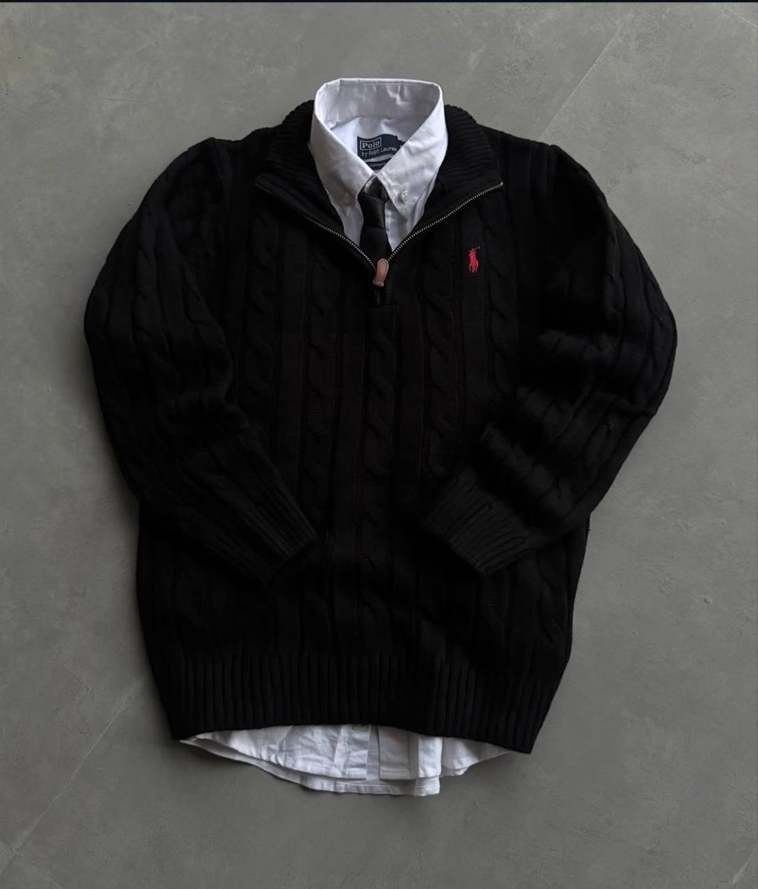 Polo Sweater Black